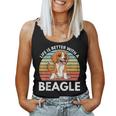 Life Is Better With A Beagle Cute Beagle Mom Dog Mom Beagle Women Tank Top Basic Casual Daily Weekend Graphic