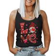 Love Gnomes Teacher Life Cute Valentines Day Teacher Gifts Women Tank Top Basic Casual Daily Weekend Graphic