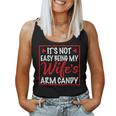 Mens Its Not Easy Being My Wifes Arm Candy Funny Husband Gift Women Tank Top Basic Casual Daily Weekend Graphic