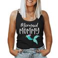 Womens Mom Birthday Party Outfit Dad Mama Girl Mermaid Mommy Shirt Women Tank Top
