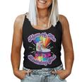 Mom Of The Birthday Girl Retro Rolling Skate Gift For Women Women Tank Top Basic Casual Daily Weekend Graphic