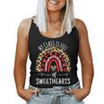 My Class Is Full Of Sweethearts Rainbow Teacher Valentine V11 Women Tank Top Basic Casual Daily Weekend Graphic