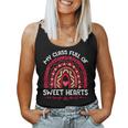My Class Is Full Of Sweethearts Rainbow Valentines Teacher V2 Women Tank Top Basic Casual Daily Weekend Graphic