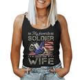 My Favorite Soldier Calls Me Wife Proud Army Wife Women Tank Top Basic Casual Daily Weekend Graphic