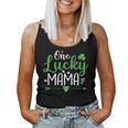 One Lucky Mama Shirt St Patricks Day Mom Women Tank Top