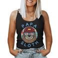 Papa Sloth Autism Support Dad Fathers Day Gift Women Tank Top Basic Casual Daily Weekend Graphic