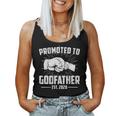 Promoted To Godfather Est 2020 Best Uncle Brother Gift Women Tank Top Basic Casual Daily Weekend Graphic