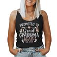 Promoted To Great Grandma Again 2023 Pregnancy Announcement Women Tank Top Basic Casual Daily Weekend Graphic