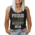 Proud Army Mom Military Soldier Camo Us Flag Camouflage Mom Women Tank Top
