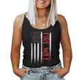 Proud Fire Wife Thin Red Line American Flag Firefighter Gift Women Tank Top Basic Casual Daily Weekend Graphic