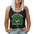 Rainbow Postpartum Mother Baby Nurse St Patricks Day Women Tank Top Basic Casual Daily Weekend Graphic
