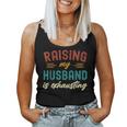 Raising My Husband Is Exhausting Vintage Wife Funny Saying Women Tank Top Basic Casual Daily Weekend Graphic