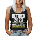 Retired 2023 Under New Management See Wife For Details V3 Women Tank Top Basic Casual Daily Weekend Graphic