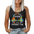 Rockin To A Different Tune Autistic Awareness Men Women Women Tank Top Basic Casual Daily Weekend Graphic