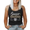 Womens Soccer Fan Leopard Pattern Women Grandma Soccer Player Women Tank Top