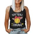 Softball Baseball Mama Floral Mom Grandma Women Tank Top