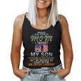 I Taught My Son How To Stand Upproud Air Force Mom Army Women Tank Top