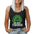 Teacher One Lucky Rainbow St Patrick’S Day Women Tank Top Basic Casual Daily Weekend Graphic