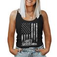 Truck Driver American Flag Trucker Vintage Men Women Gift Women Tank Top Basic Casual Daily Weekend Graphic