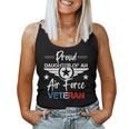 Us Air Force Veteran Proud Daughter Of An Air Force Veteran Women Tank Top Basic Casual Daily Weekend Graphic
