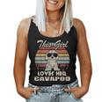 Vintage Retro Cavapoo Girl Cool For Dog Mom Women Tank Top