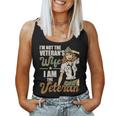 Womens Im Not The Veterans Wife I Am The Veteran Us Army Veteran Women Tank Top Basic Casual Daily Weekend Graphic