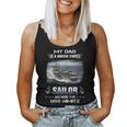 Womens My Dad Is A Sailor Aboard The Uss Nimitz Cvn 68 Women Tank Top Basic Casual Daily Weekend Graphic