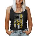 Womens Reel Cool Pops Fishing Dad Joke Usa Flag Fathers Day Women Tank Top Basic Casual Daily Weekend Graphic