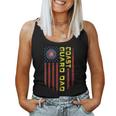 Womens Vintage Usa American Flag Proud Us Coast Guard Veteran Dad Women Tank Top Basic Casual Daily Weekend Graphic
