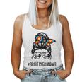 Archery Grandma Life Messy Bun Hair Glasses Mothers Day Women Tank Top Basic Casual Daily Weekend Graphic