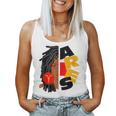 Womens Aries Girl Afro Locs Girl Zodiac Signs Birthday Women Tank Top