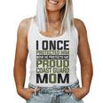 Coast Guard Mom Now She Protects Me Proud Coast Guard Mom Women Tank Top Basic Casual Daily Weekend Graphic