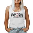 Mom Of The Birthday For Girl Cow Farm First Birthday Cow Women Tank Top