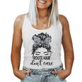 Route Hair Dont Care Mothers Day Mail Carrier Postal Worker Women Tank Top Basic Casual Daily Weekend Graphic