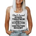 Womens I Dont Curse I Speak Fluent Trucker With A Sailor Dialect Women Tank Top Basic Casual Daily Weekend Graphic