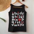 Abc Chalk Alphabet I Love You English Teacher Valentines Day V5 Women Tank Top Basic Casual Daily Weekend Graphic Funny Gifts