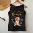 Anatomy Of A Beagle Gift For Beagle Dog Mom Funny Beagle Women Tank Top Basic Casual Daily Weekend Graphic Funny Gifts