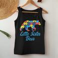 Autism Little Sister Bear Awareness Support Women Tank Top Unique Gifts