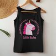 Awesome Little Sister Unicorn Kids Women Tank Top Unique Gifts