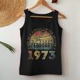 Awesome Since February 1973 50 Years Old 50Th Birthday Gifts Women Tank Top Basic Casual Daily Weekend Graphic Funny Gifts