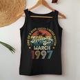 Awesome Since March 1997 Vintage 25Th Birthday For Men Women Women Tank Top Basic Casual Daily Weekend Graphic Funny Gifts