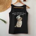 Baking And Shih Tzu Are My Therapy Gifts Mothers Day Women Tank Top Basic Casual Daily Weekend Graphic Funny Gifts