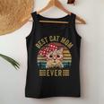 Best Cat Mom Ever Vintage Retro 70S Bandana Red Glasses Women Tank Top Basic Casual Daily Weekend Graphic Funny Gifts