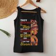 Black History Month African Woman Afro I Am The Storm Women Women Tank Top Basic Casual Daily Weekend Graphic Funny Gifts