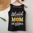 Womens Blessed To Be Called Mom Grandma Flower Women Tank Top Unique Gifts