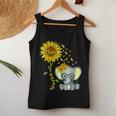 Blessed To Be Called Nana Sunflower Elephant Mothers Day Women Tank Top Basic Casual Daily Weekend Graphic Personalized Gifts