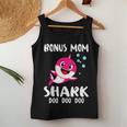 Bonus Mom Shark Doo Doo Matching Family Gift Women Tank Top Basic Casual Daily Weekend Graphic Funny Gifts