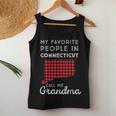 Buffalo Plaid Connecticut Mom & Grandma Gift Favorite People Women Tank Top Basic Casual Daily Weekend Graphic Funny Gifts