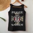 Christian Prayer Warrior Green Camo Cross Religious Messages Women Tank Top Unique Gifts