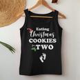 Christmas Pregnancy Mom To Be Eating Cookies For Two Women Tank Top Unique Gifts